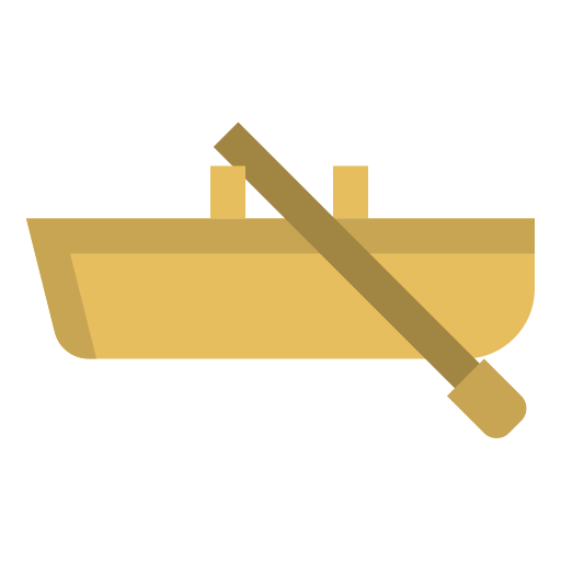 手漕ぎボート Iconixar Flat icon