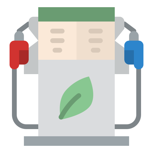 combustible ecológico Iconixar Flat icono
