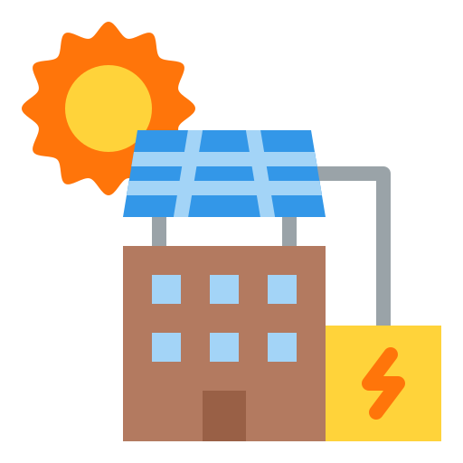 Solar panel Iconixar Flat icon