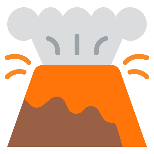 volcán Iconixar Flat icono