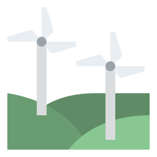 Ветряные мельницы Iconixar Flat иконка