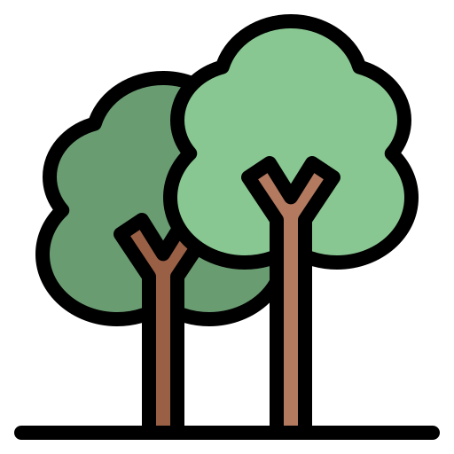 bäume Iconixar Lineal Color icon