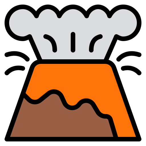 Volcano Iconixar Lineal Color icon