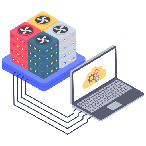 banco de dados em nuvem Generic Isometric Ícone