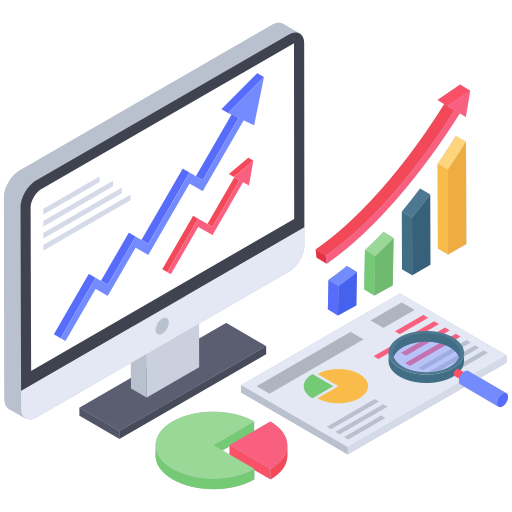 analyse web Generic Isometric Icône