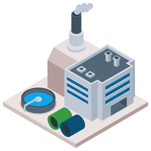 fabrikanlage Generic Isometric icon