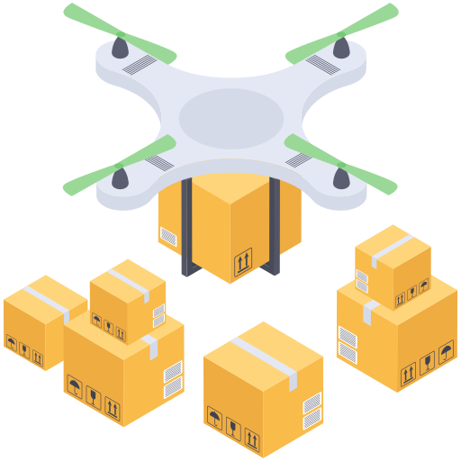 Drone delivery Generic Isometric icon