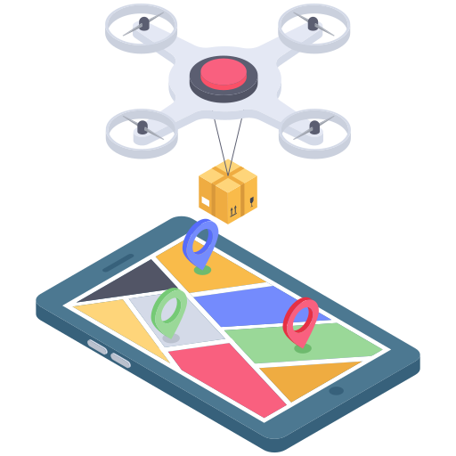 Drone delivery Generic Isometric icon