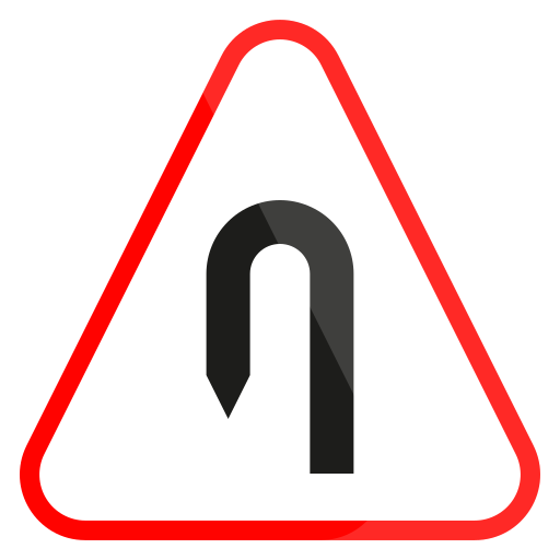 linke haarnadel Generic Flat icon