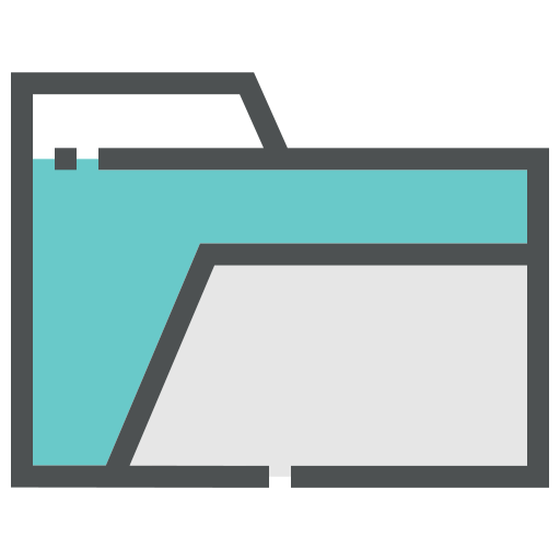 Empty folder Generic Outline Color icon