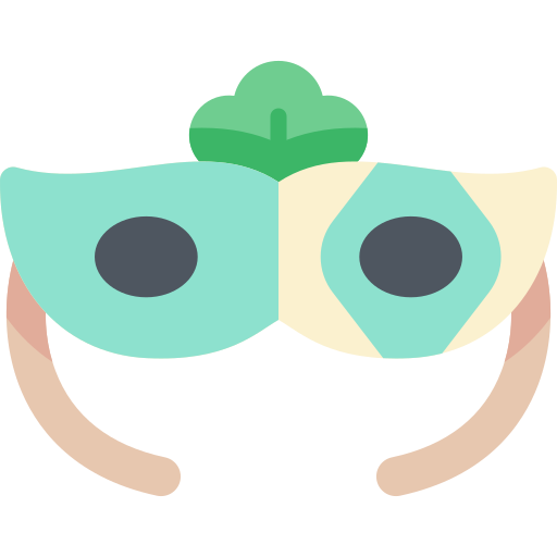 Eye mask Kawaii Flat icon