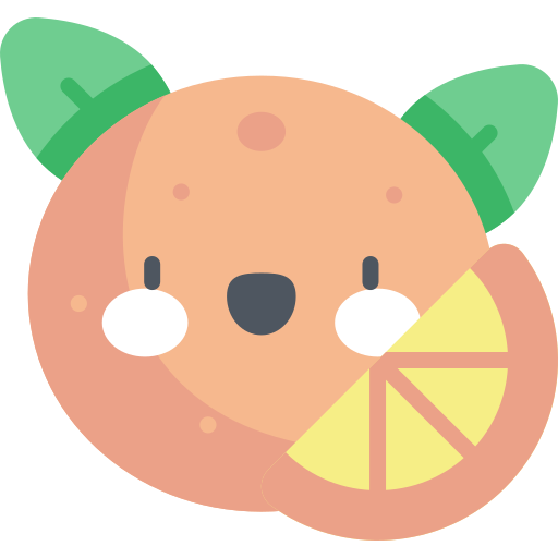 オレンジ Kawaii Flat icon
