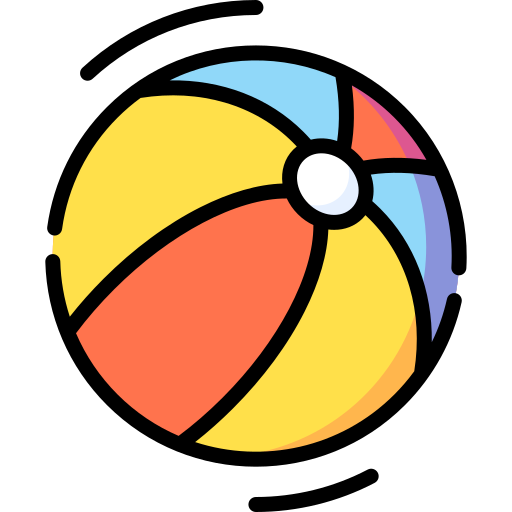 Beach ball Special Lineal color icon