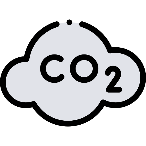 Co2 Detailed Rounded Lineal color icon
