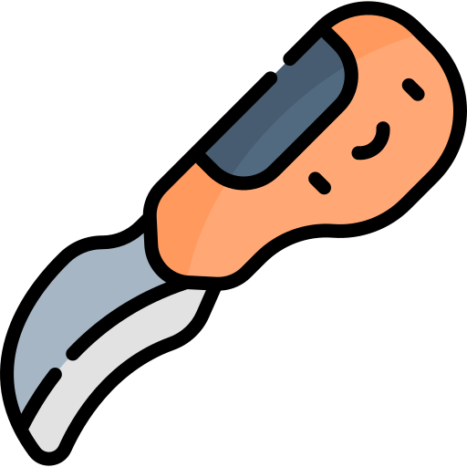 nóż Kawaii Lineal color ikona