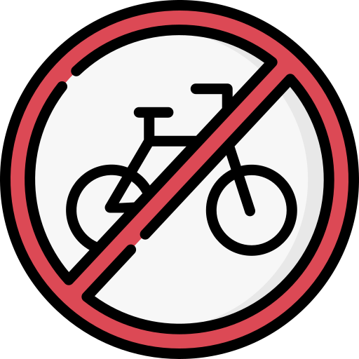 自転車禁止 Special Lineal color icon