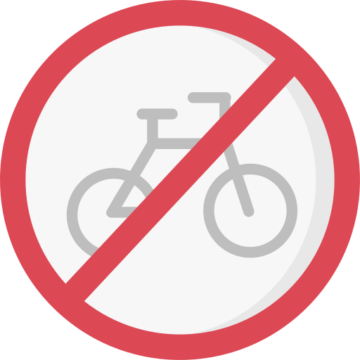 自転車禁止 Special Flat icon