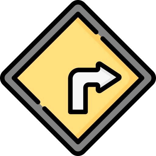 Turn right Special Lineal color icon