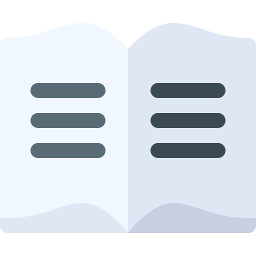 libro de lectura Basic Rounded Flat icono