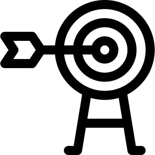 Łucznictwo Basic Rounded Lineal ikona