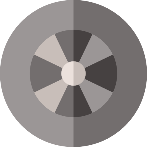 Wheel Basic Straight Flat icon