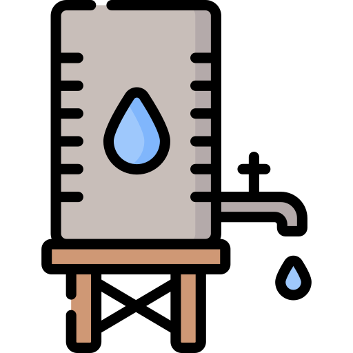 depósito de agua Special Lineal color icono