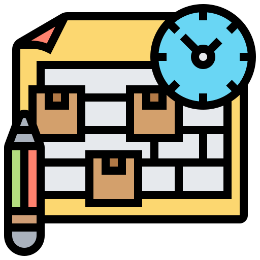 Schedule Meticulous Lineal Color icon