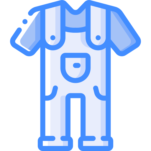Overalls Basic Miscellany Blue icon