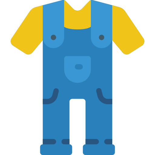 Overalls Basic Miscellany Flat icon