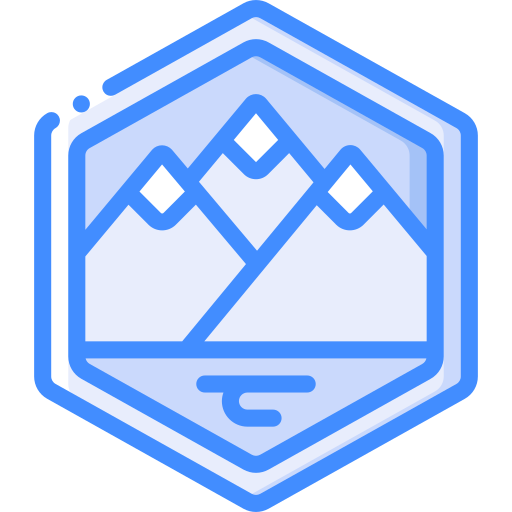 Badge Basic Miscellany Blue icon