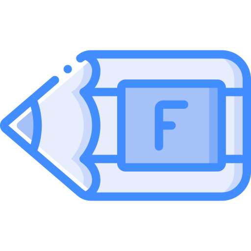 연필 Basic Miscellany Blue icon