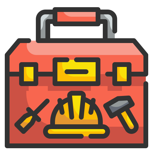 caja de herramientas Wanicon Lineal Color icono