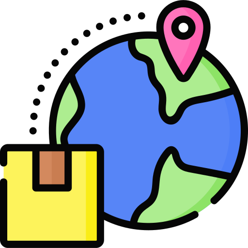 Global distribution Special Lineal color icon