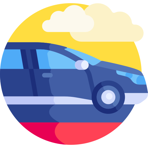 Limousine Detailed Flat Circular Flat icon