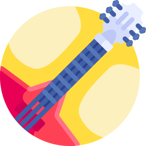 violão Detailed Flat Circular Flat Ícone
