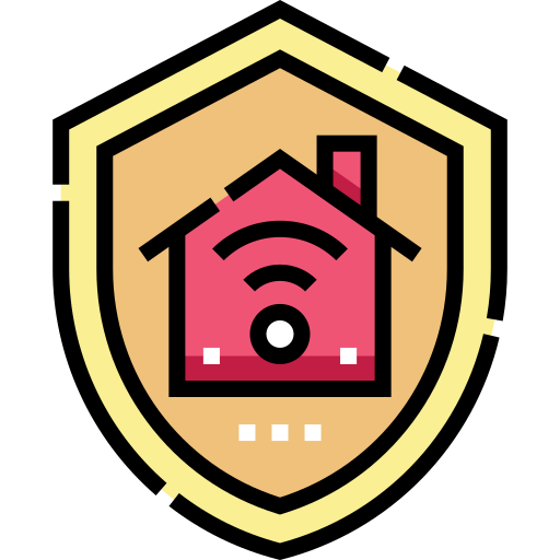 seguro de hogar Detailed Straight Lineal color icono