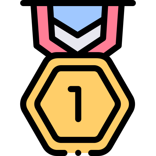 메달 Detailed Rounded Lineal color icon