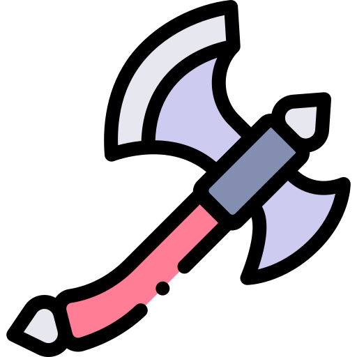 斧 Detailed Rounded Lineal color icon