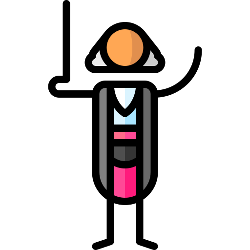 Conductor Puppet Characters Lineal Color icon