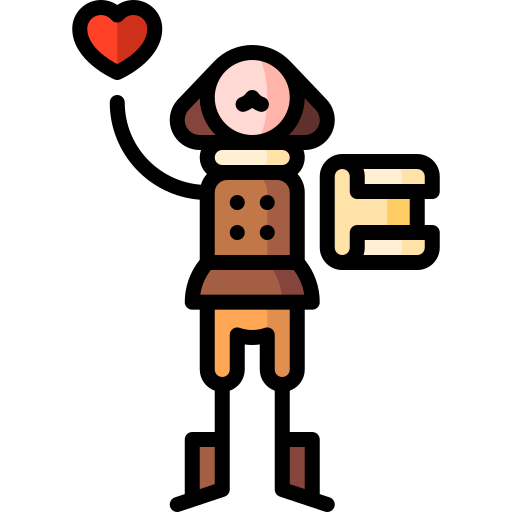 Poetry Puppet Characters Lineal Color icon