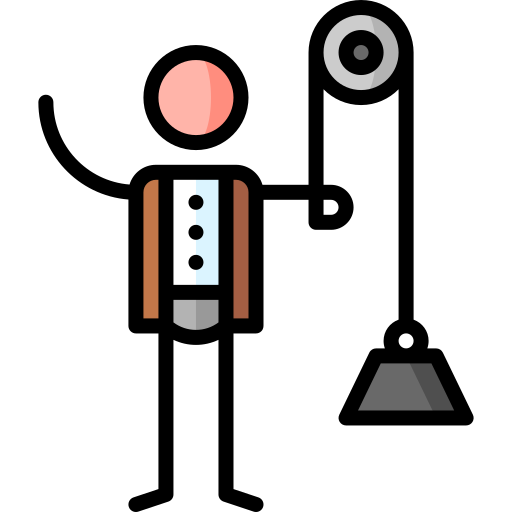 physik Puppet Characters Lineal Color icon