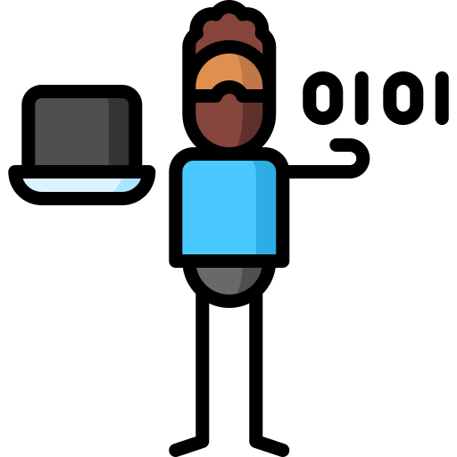 Computer science Puppet Characters Lineal Color icon
