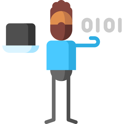 Computer science Puppet Characters Flat icon