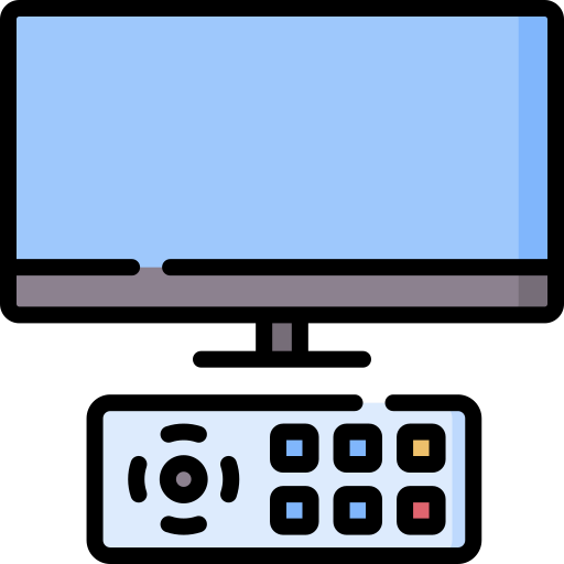 oglądanie telewizji Special Lineal color ikona