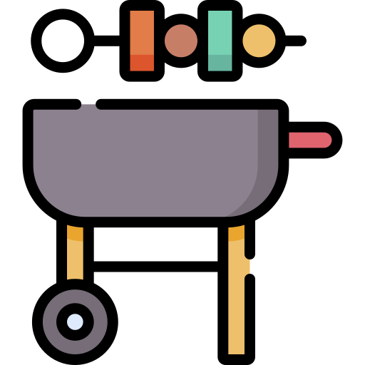 parrilla Special Lineal color icono