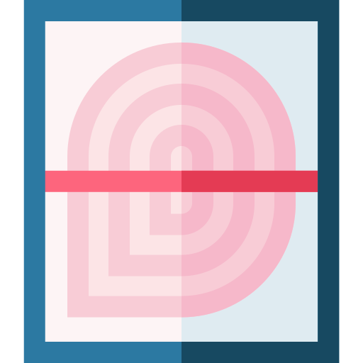 指紋 Basic Straight Flat icon