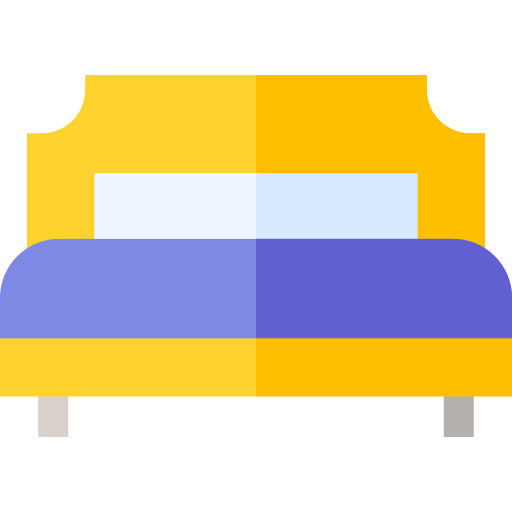 camera da letto Basic Straight Flat icona