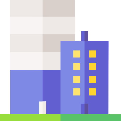 bienes raíces Basic Straight Flat icono