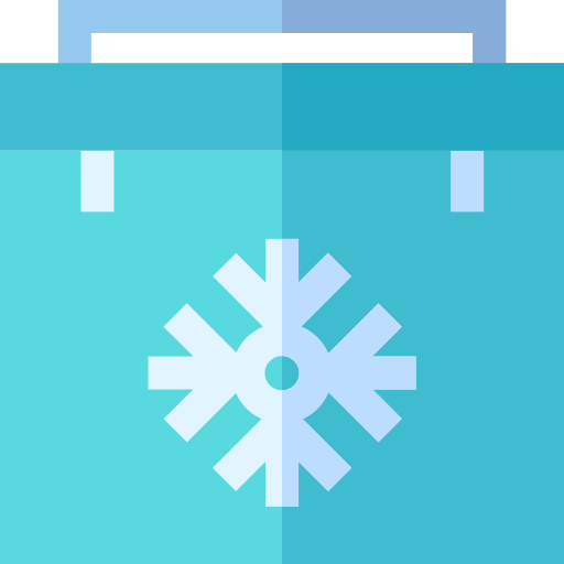 tragbarer kühlschrank Basic Straight Flat icon