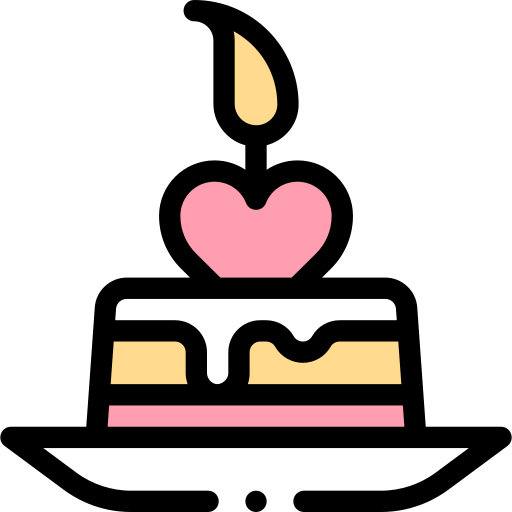 Кусок торта Detailed Rounded Lineal color иконка